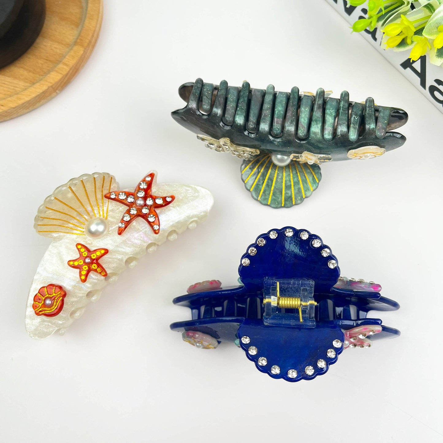 4.1'' Starfish Claw Clip,Undersea World Series Hair Clip