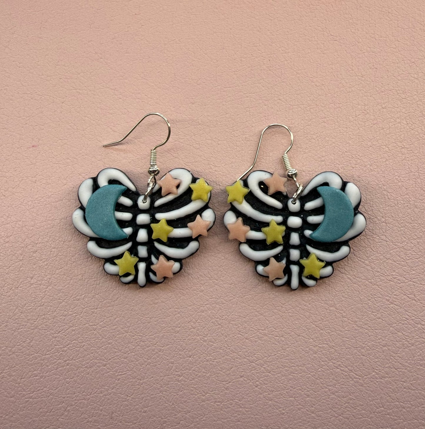 Glow in the Dark Galaxy Rib Cage Dangles