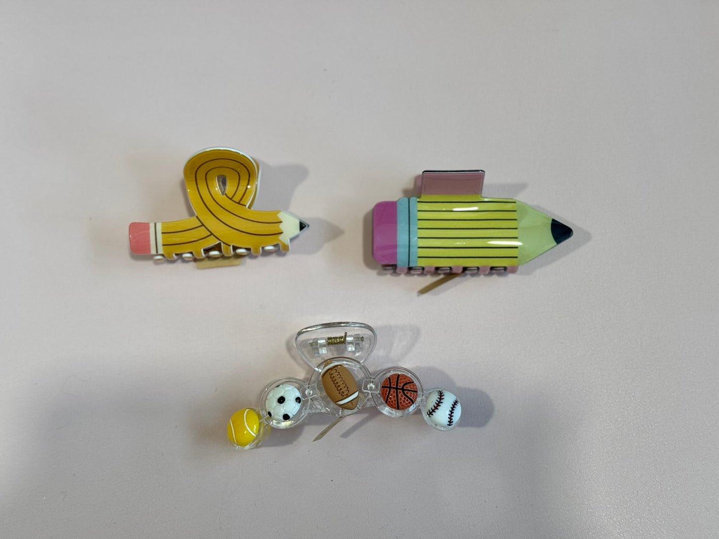 School Claw Clips