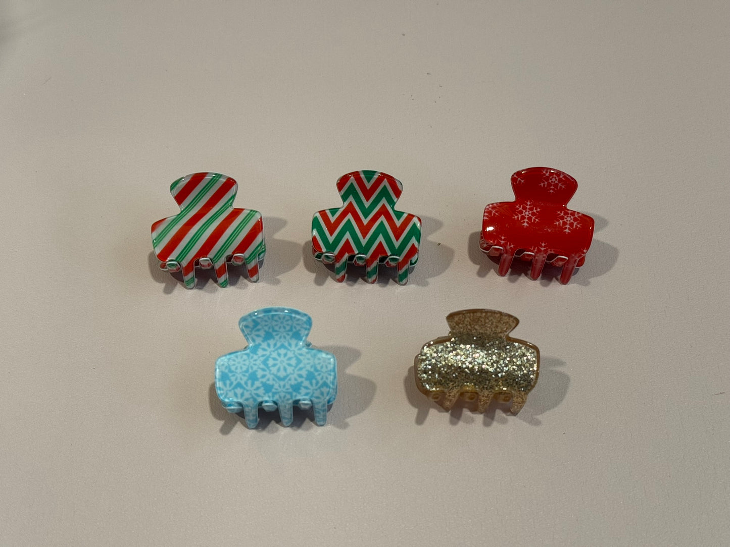 Small Christmas Claw Clips