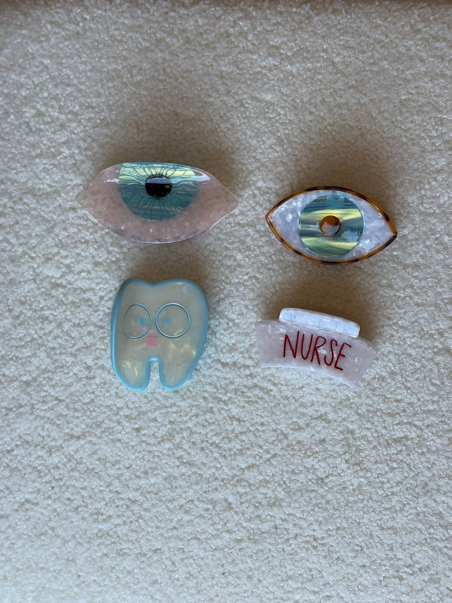 Eye for a Tooth Hair Clips