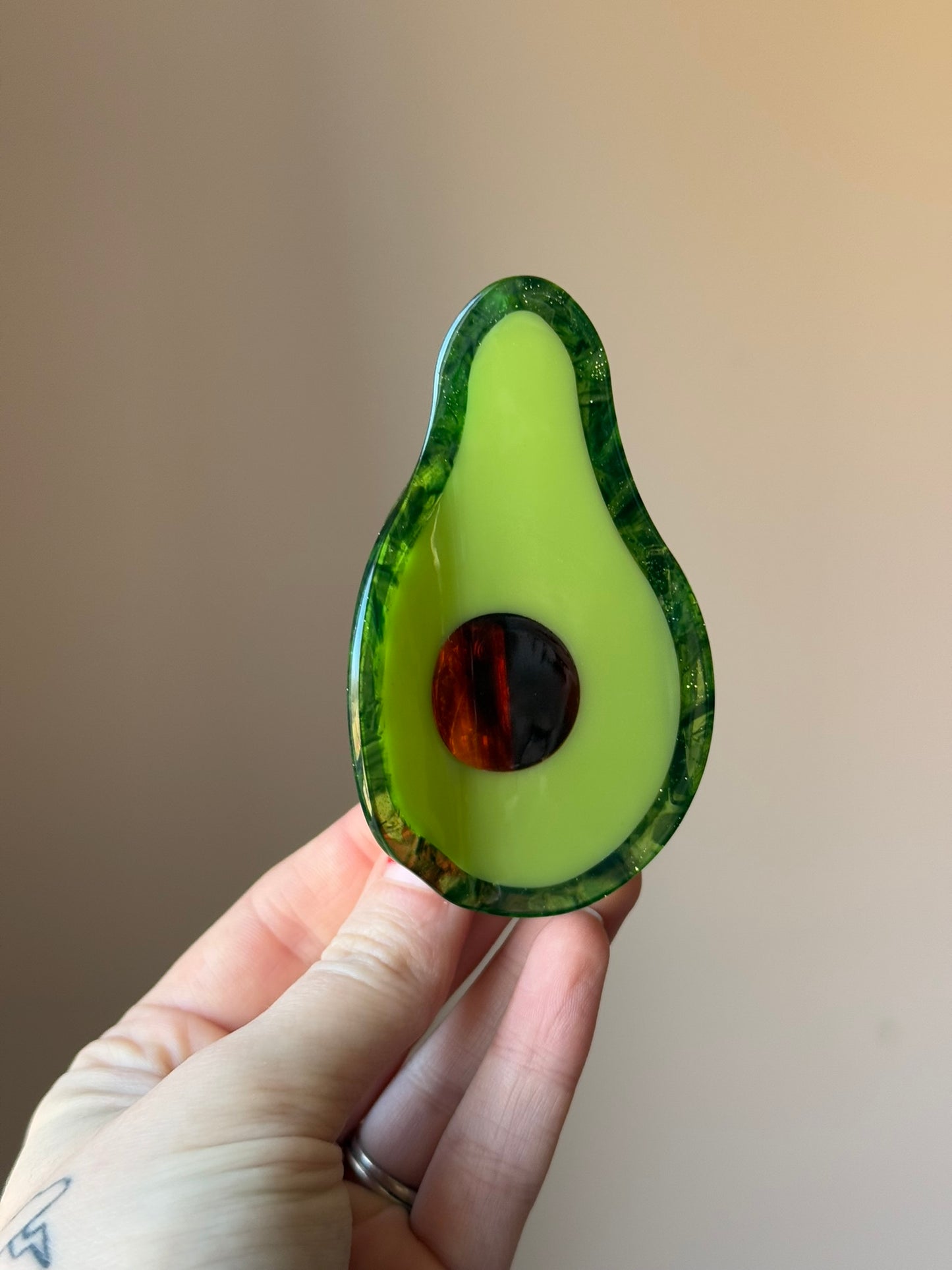 Avocado, Banana and Shamrock Claw Clips