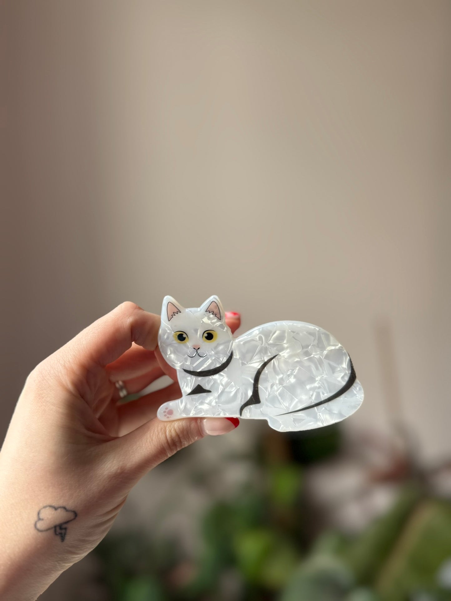 Shimmer Lap Cat Claw Clips
