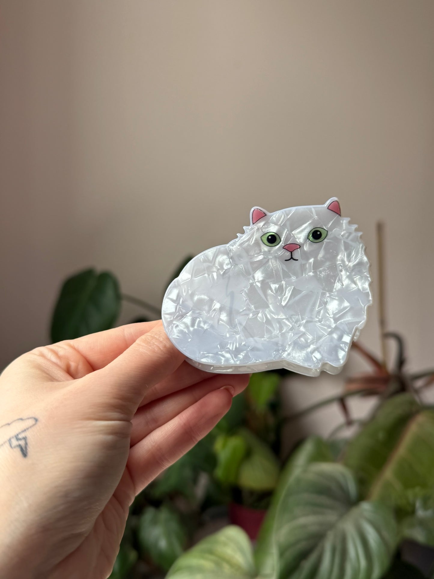 Shimmer Lap Cat Claw Clips