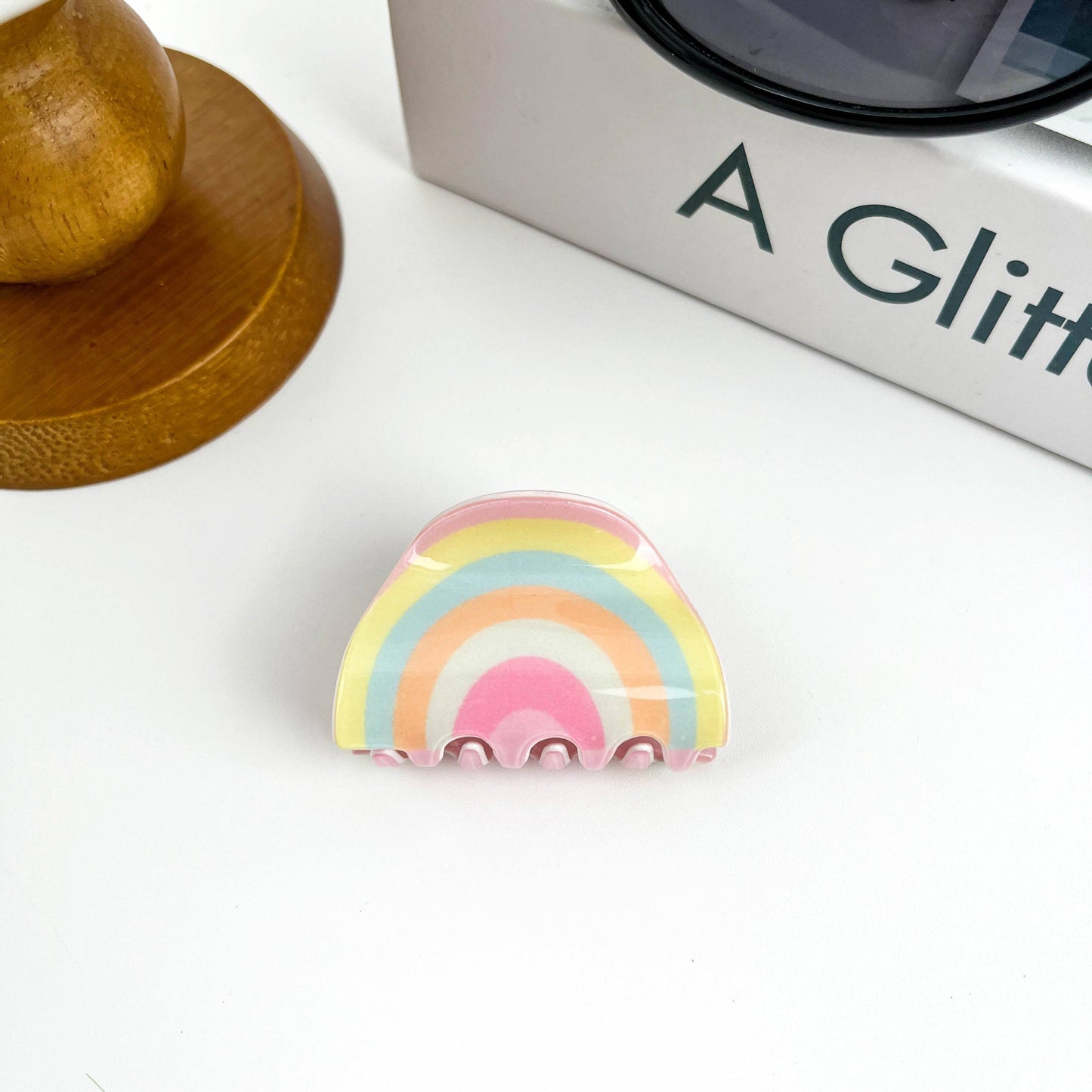 Small Rainbow Hair Clip