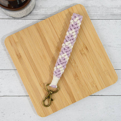 Colorful Macrame Wristlet Keychain