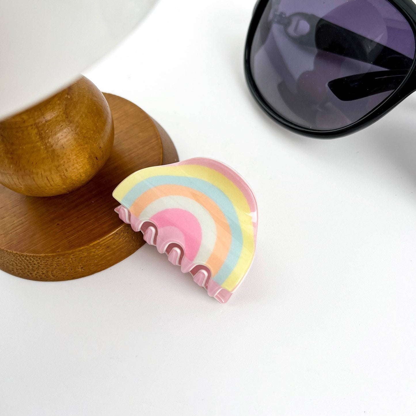 Small Rainbow Hair Clip