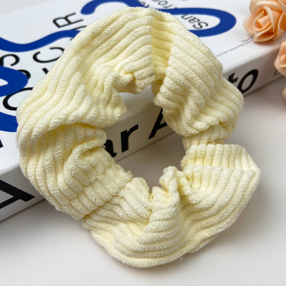 Solid Color Corduroy Scrunchie Hair Tie