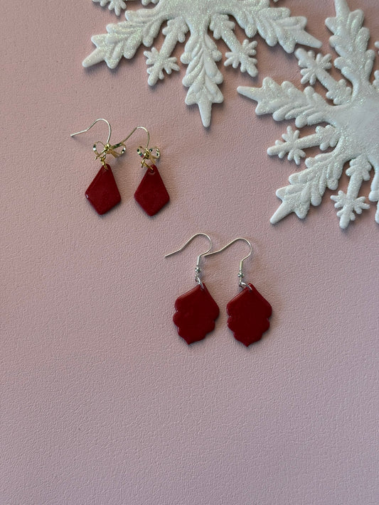 Shimmer Red Dangles