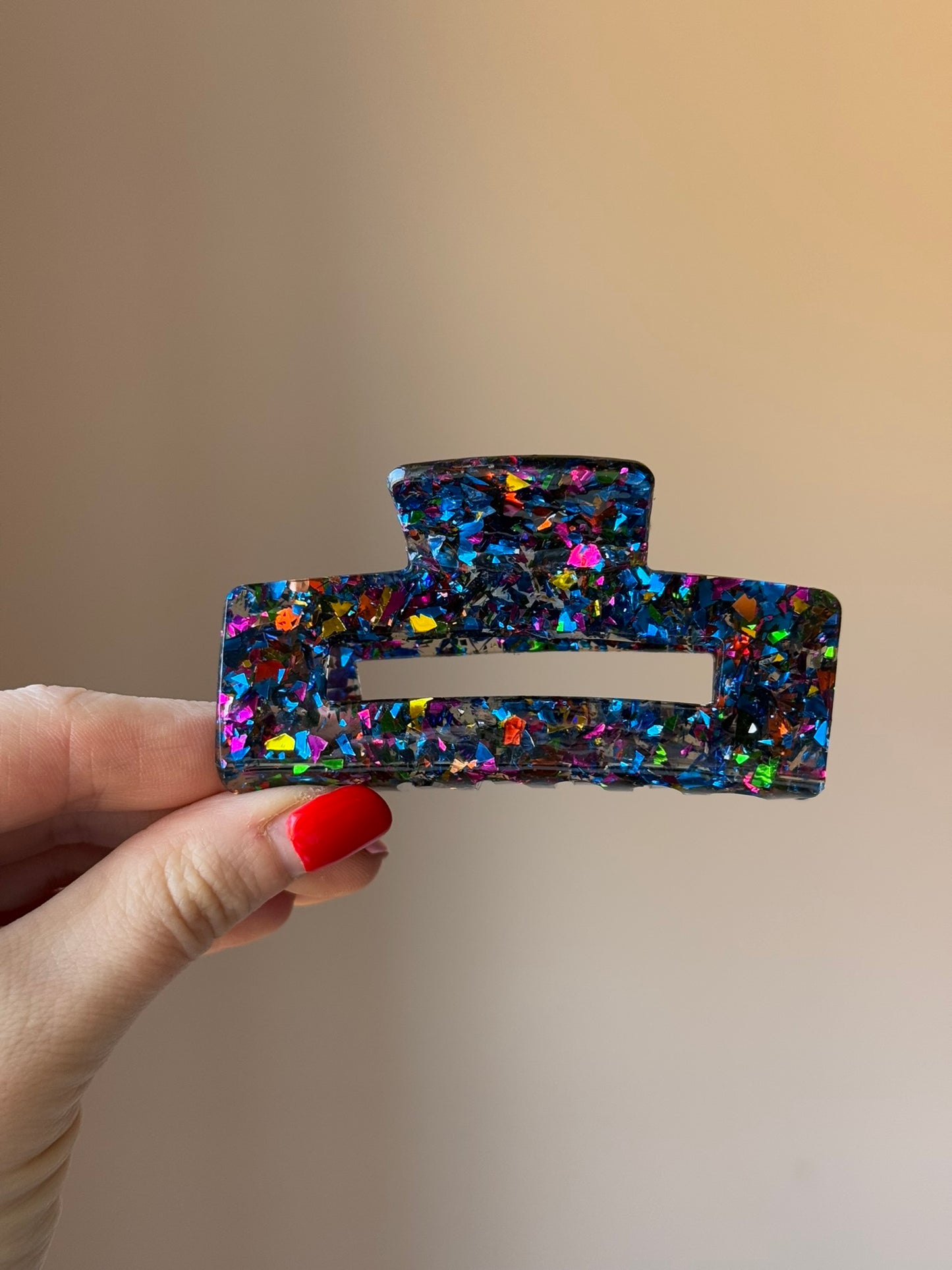 Glazed and Glitter Claw Clips