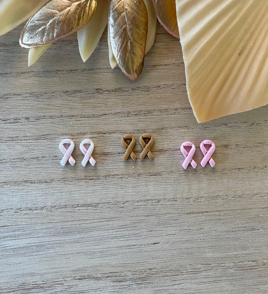 Custom Awareness Ribbon Studs