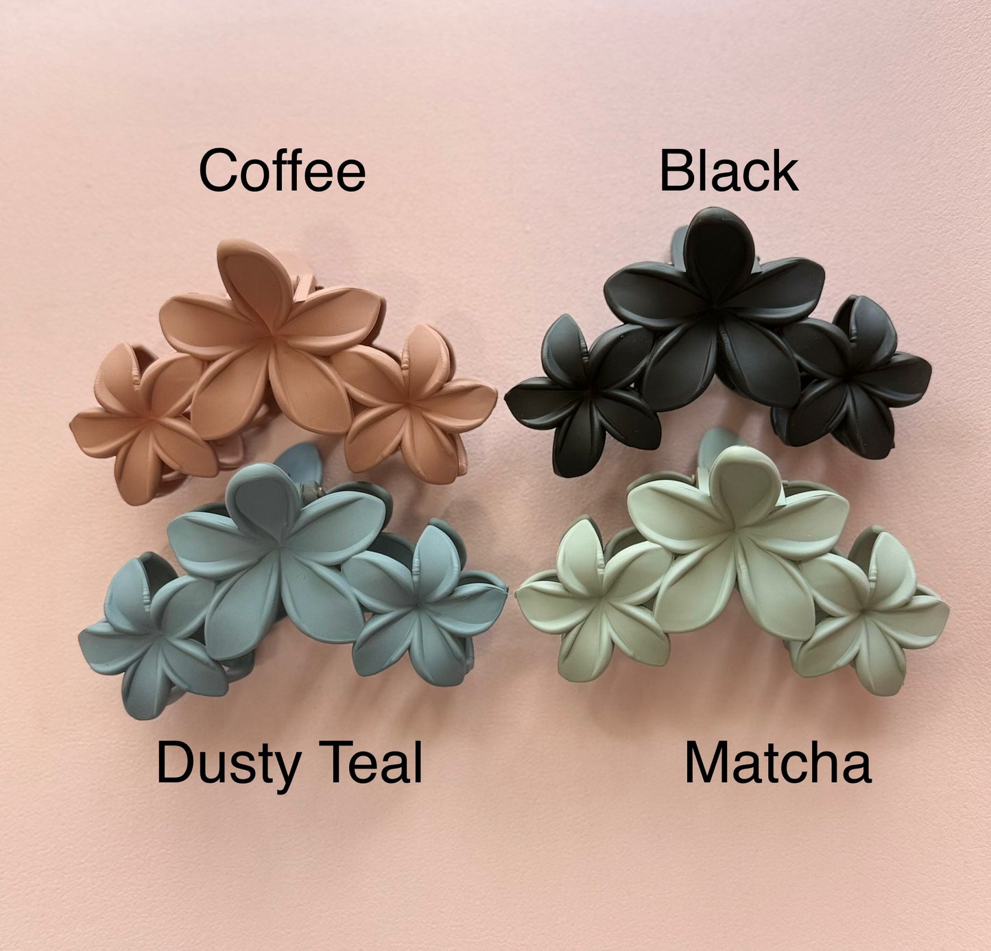 Hibiscus Flower Claw Clips