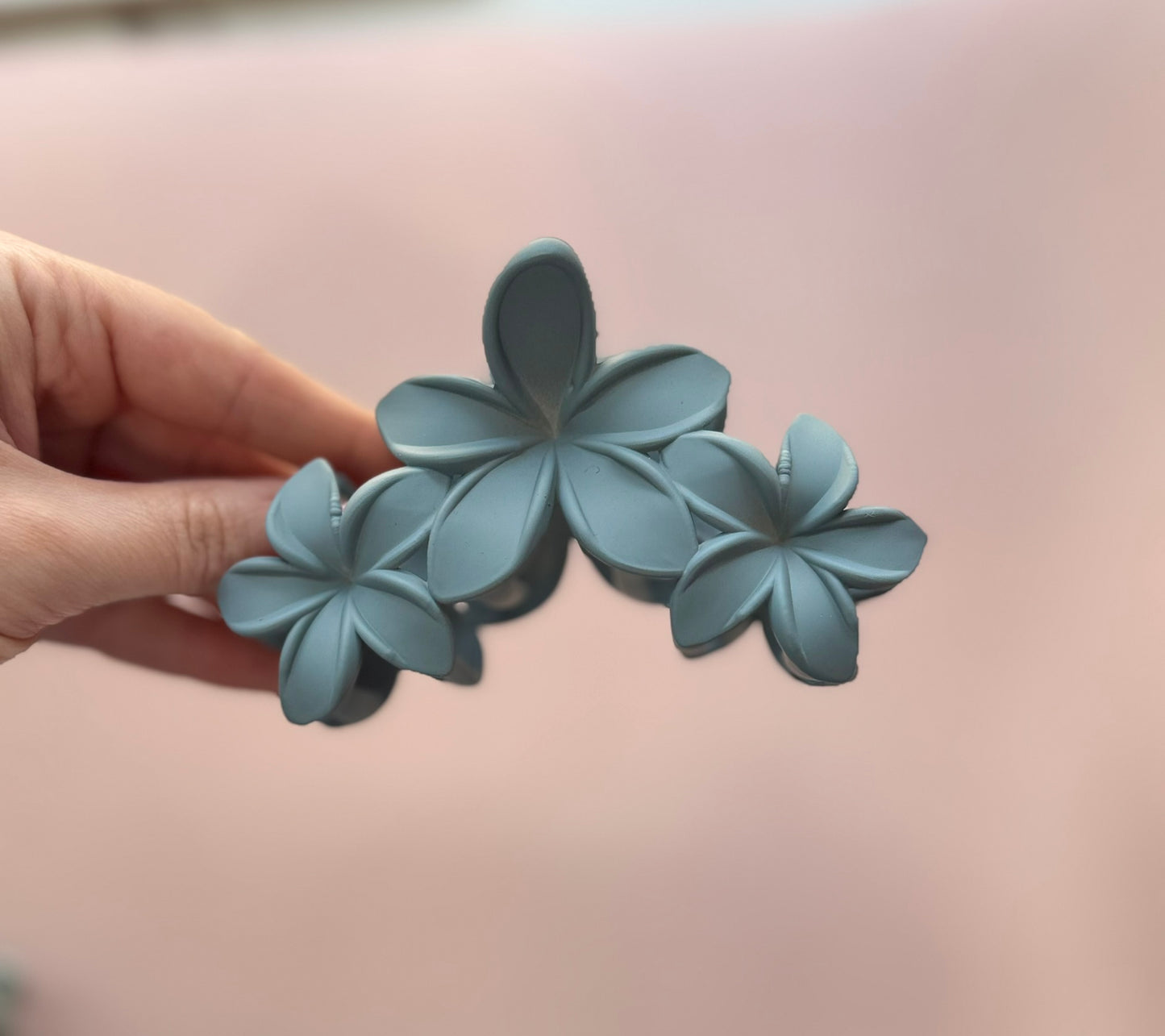 Hibiscus Flower Claw Clips