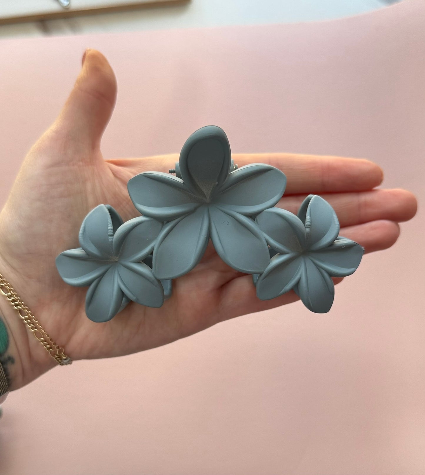 Hibiscus Flower Claw Clips