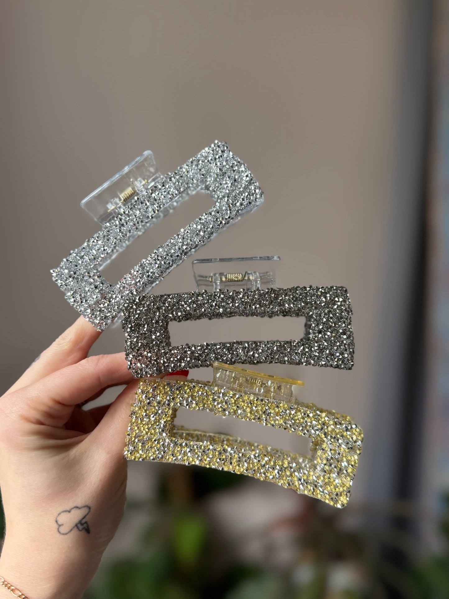 Crystal Claw Clips