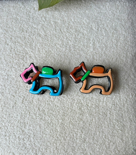 Scottie Dog Claw Clips