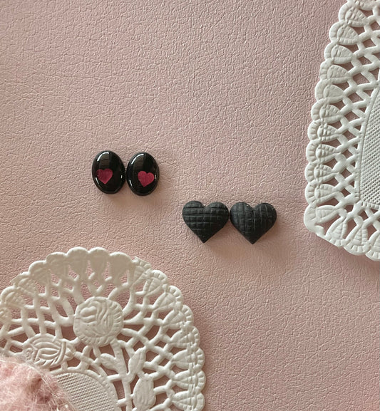 I Love Valentine's Day (but I don't love pink) Studs